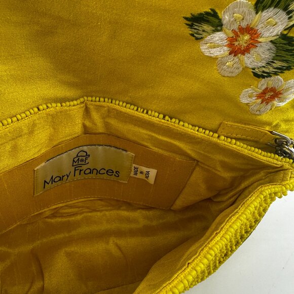Mary Frances Tart Lemon Beaded Crossbody Bag - Picture 7 of 8